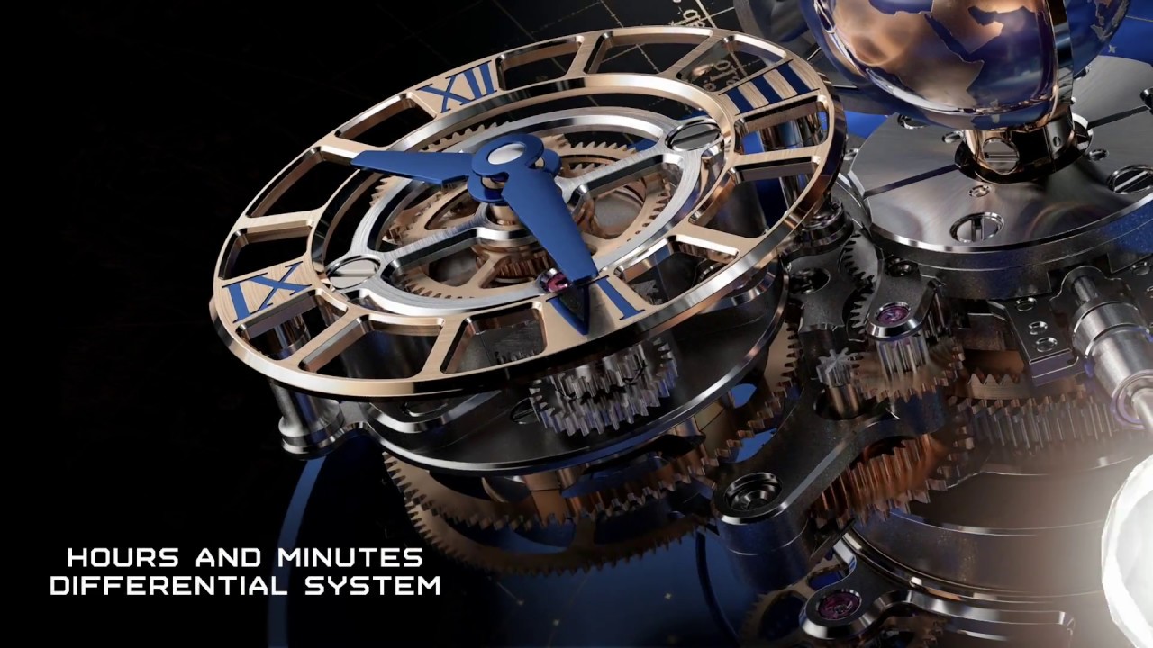 Astronomia gravitational outlet triple axis tourbillon